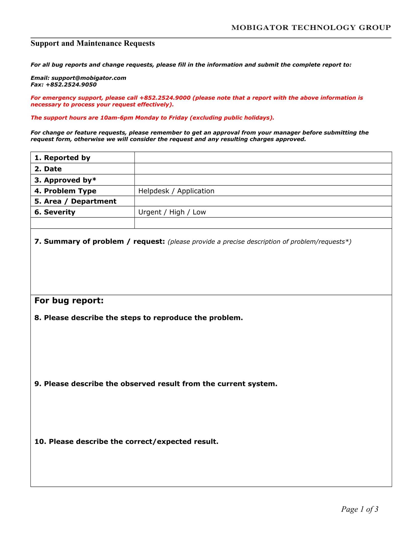 10+ Bug Report Templates – Pdf, Doc, Xls | Free & Premium Intended For Fault Report Template Word