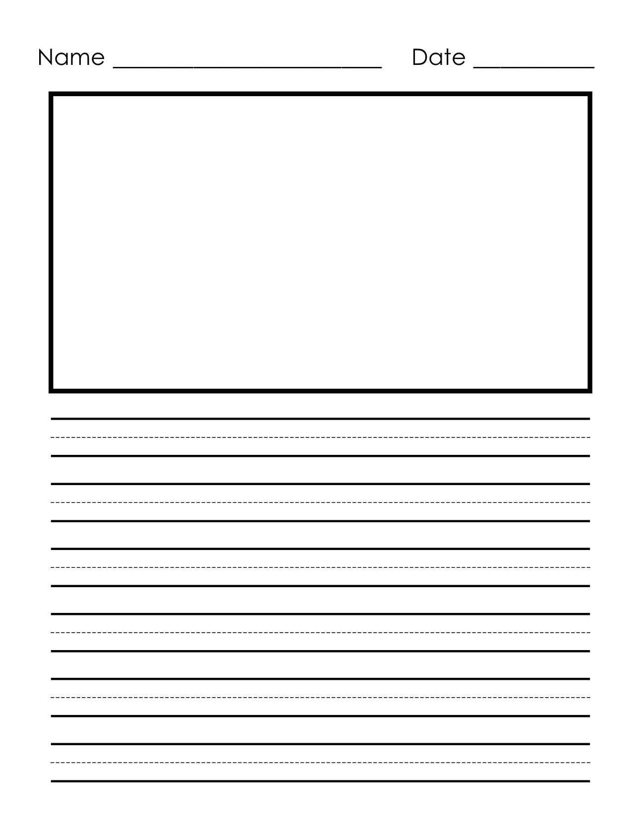 10 Primary Letter Writing Paper | Business Letter Throughout Blank Letter Writing Template For Kids