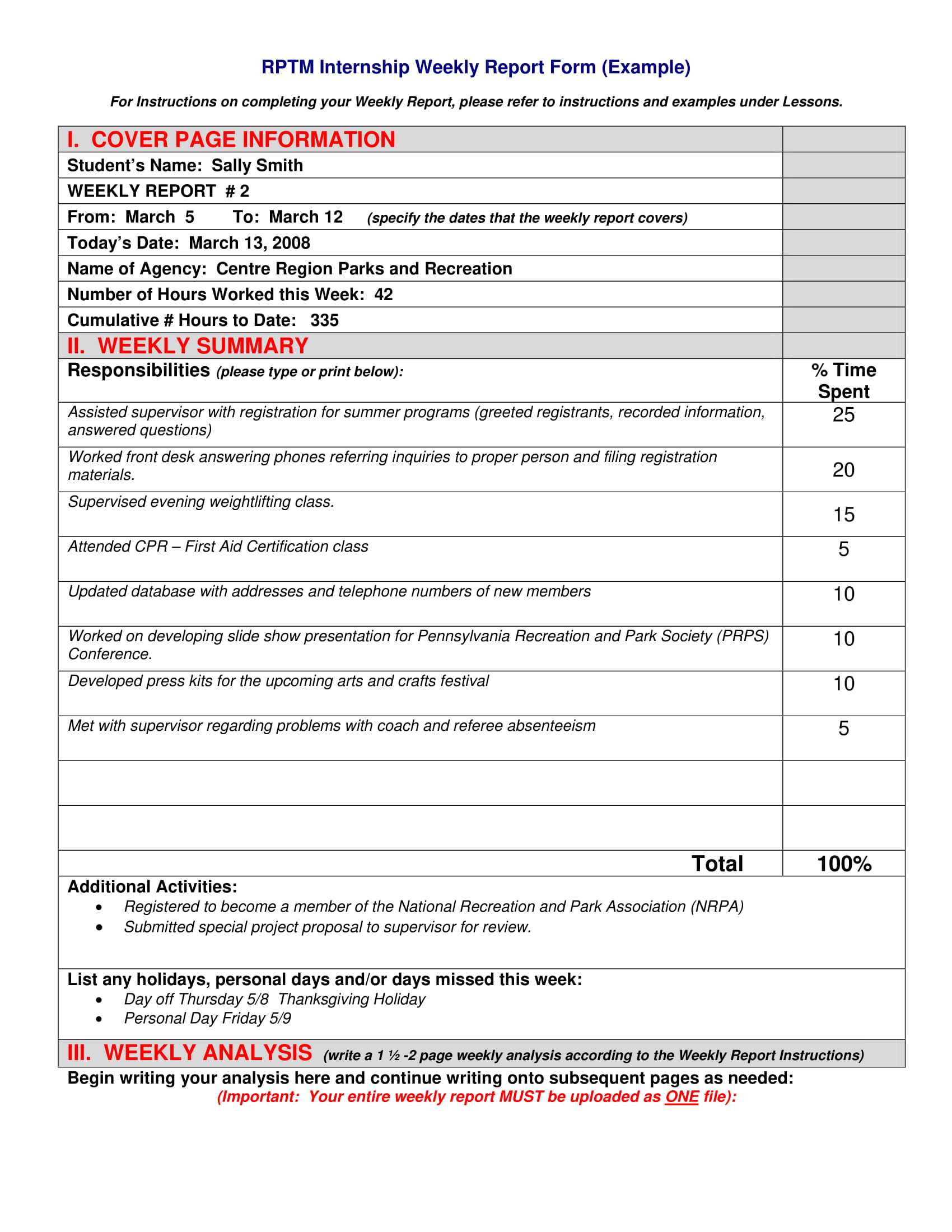 10+ Weekly Operations Report Examples - Pdf, Word, Pages Within Operations Manager Report Template