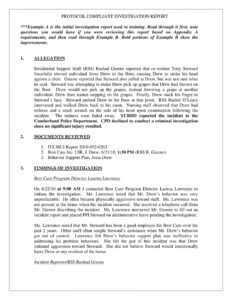 10 Workplace Investigation Report Examples Pdf Examples pertaining to Hr Investigation Report Template