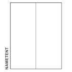 11" X 4 1/4" Paper Nametent, Blank, Pack Of 100 Nametents Within Tent Card Template Word