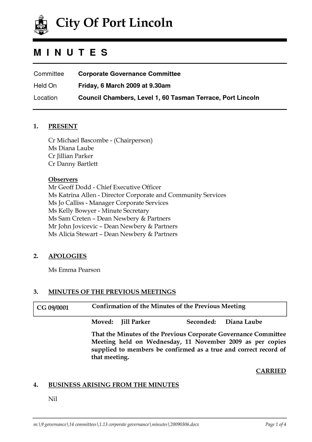 12 Informal Meeting Minutes Sample | Radaircars Within Corporate Minutes Template Word