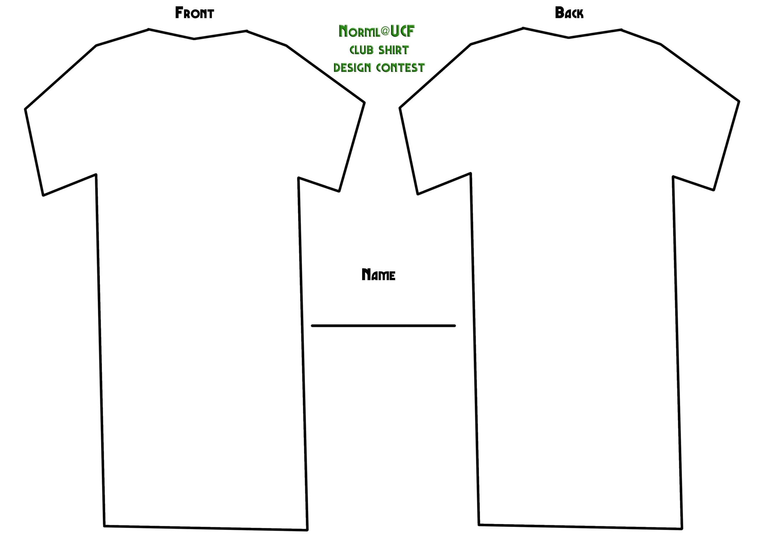 12 Printable T Shirt Template Images – Blank T Shirt Outline Pertaining To Blank Tshirt Template Printable