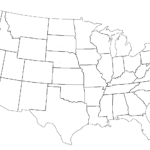 14 Usa Map Outline Template Images - United States Outline in Blank Template Of The United States