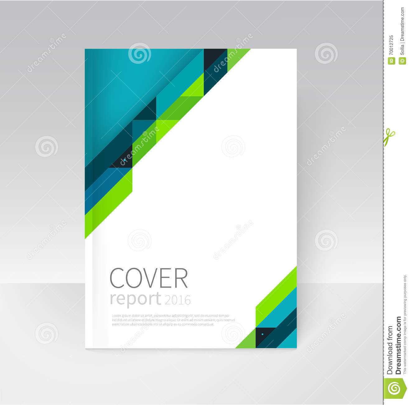 14122F Report Cover Page Templates Free Download Green Regarding Cover Page Of Report Template In Word