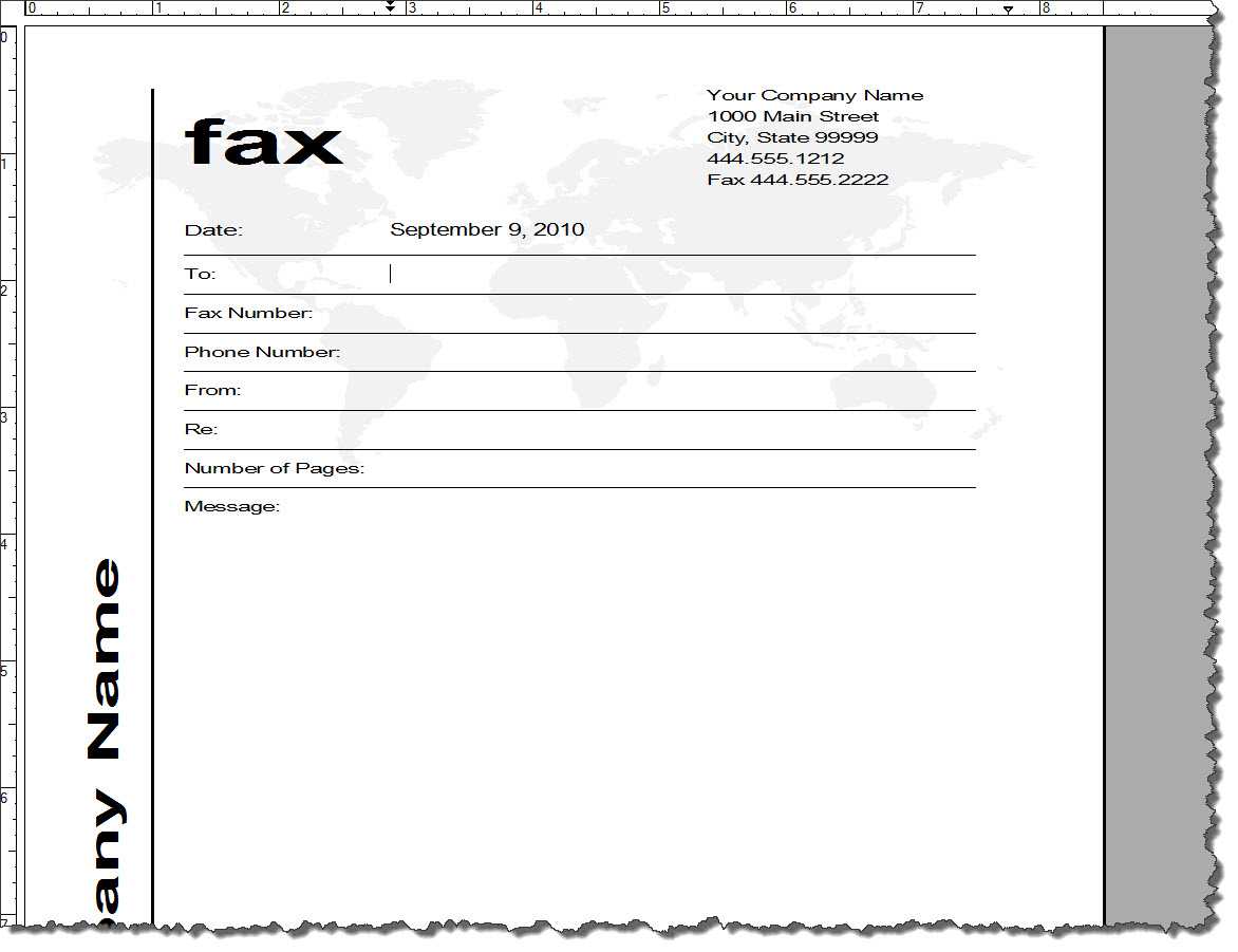 15 Cover Page Template Word 2010 Images – Cover Page Within Fax Template Word 2010