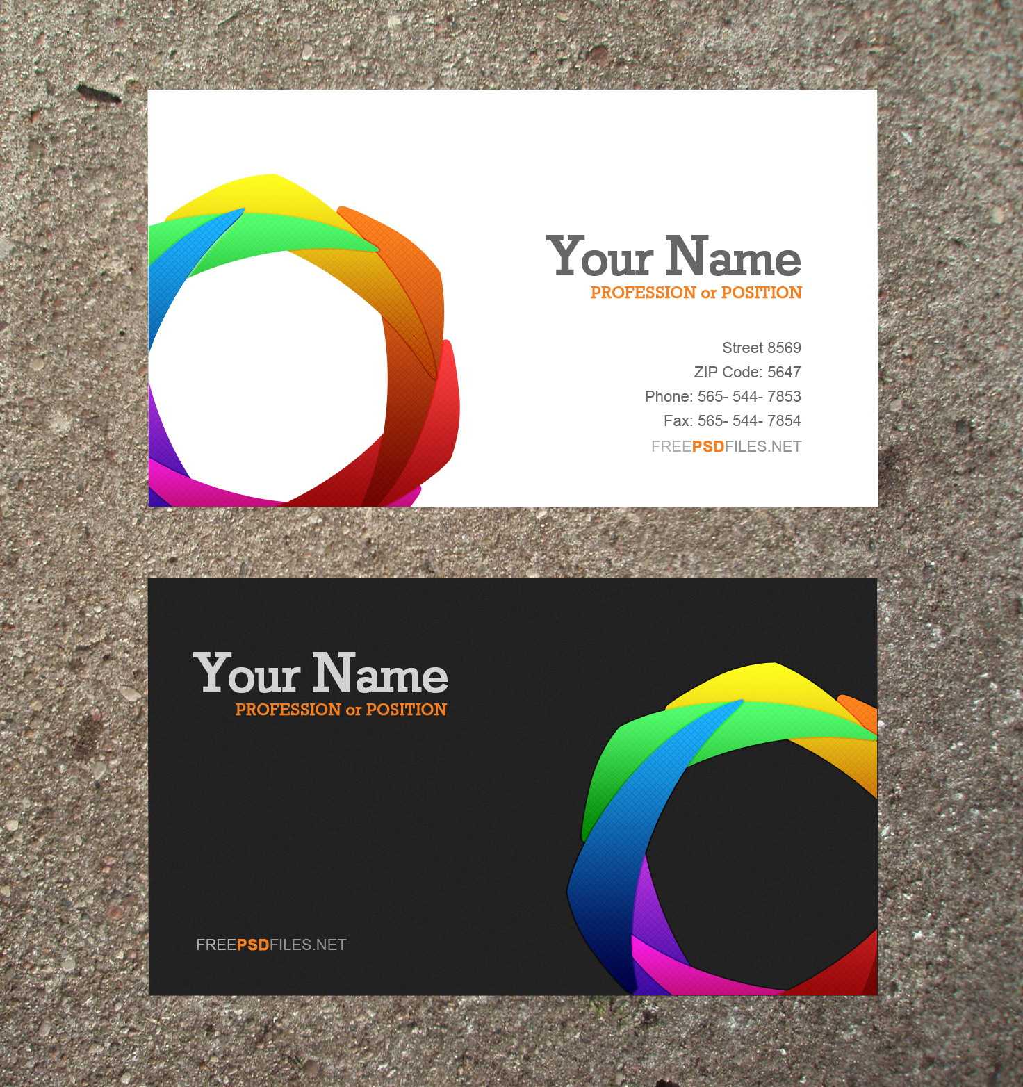 16 Business Card Templates Images – Free Business Card For Plain Business Card Template Microsoft Word