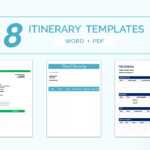 16+ Free Itinerary Templates – Travel, Wedding, Vacation Throughout Blank Trip Itinerary Template