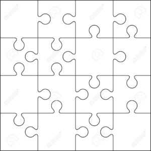 16 Jigsaw Puzzle Blank Template Or Cutting Guidelines pertaining to Blank Jigsaw Piece Template