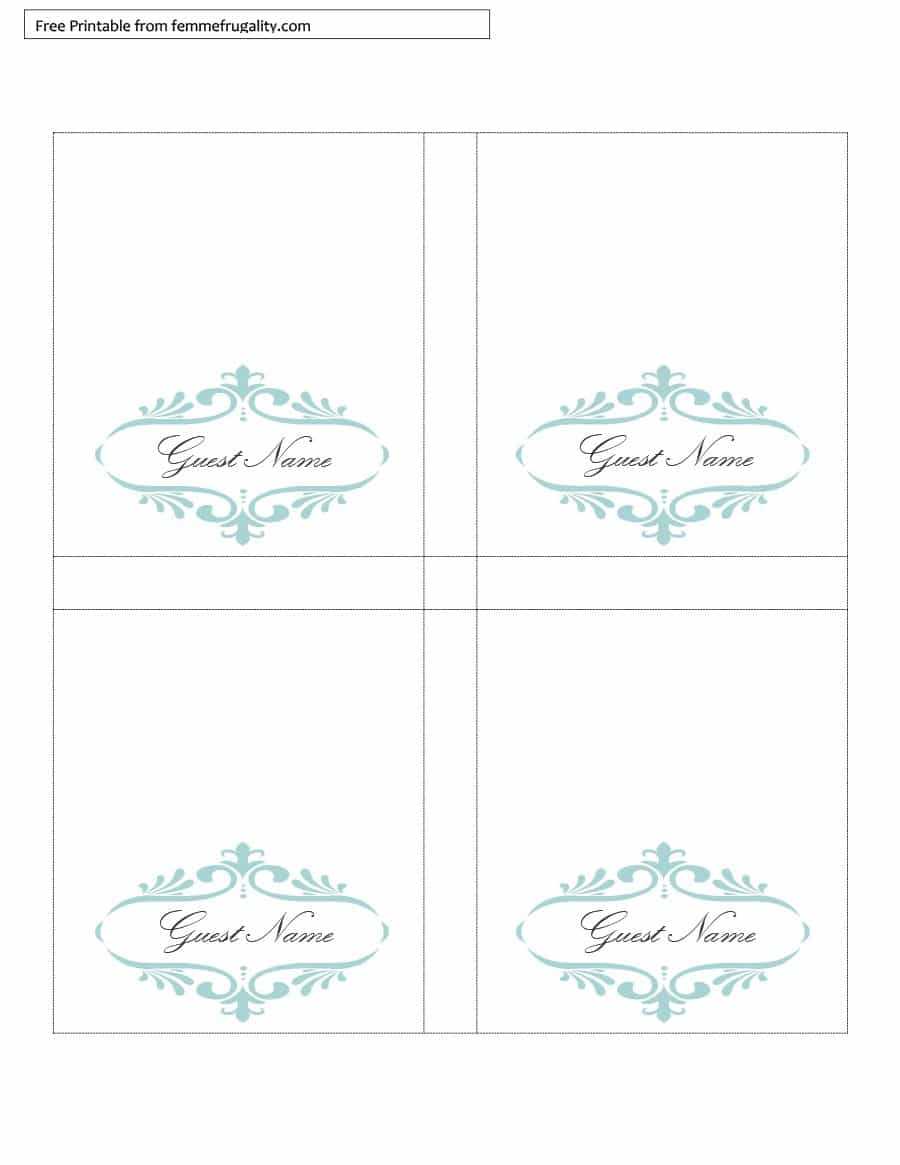 16 Printable Table Tent Templates And Cards ᐅ Templatelab Inside Tent Card Template Word