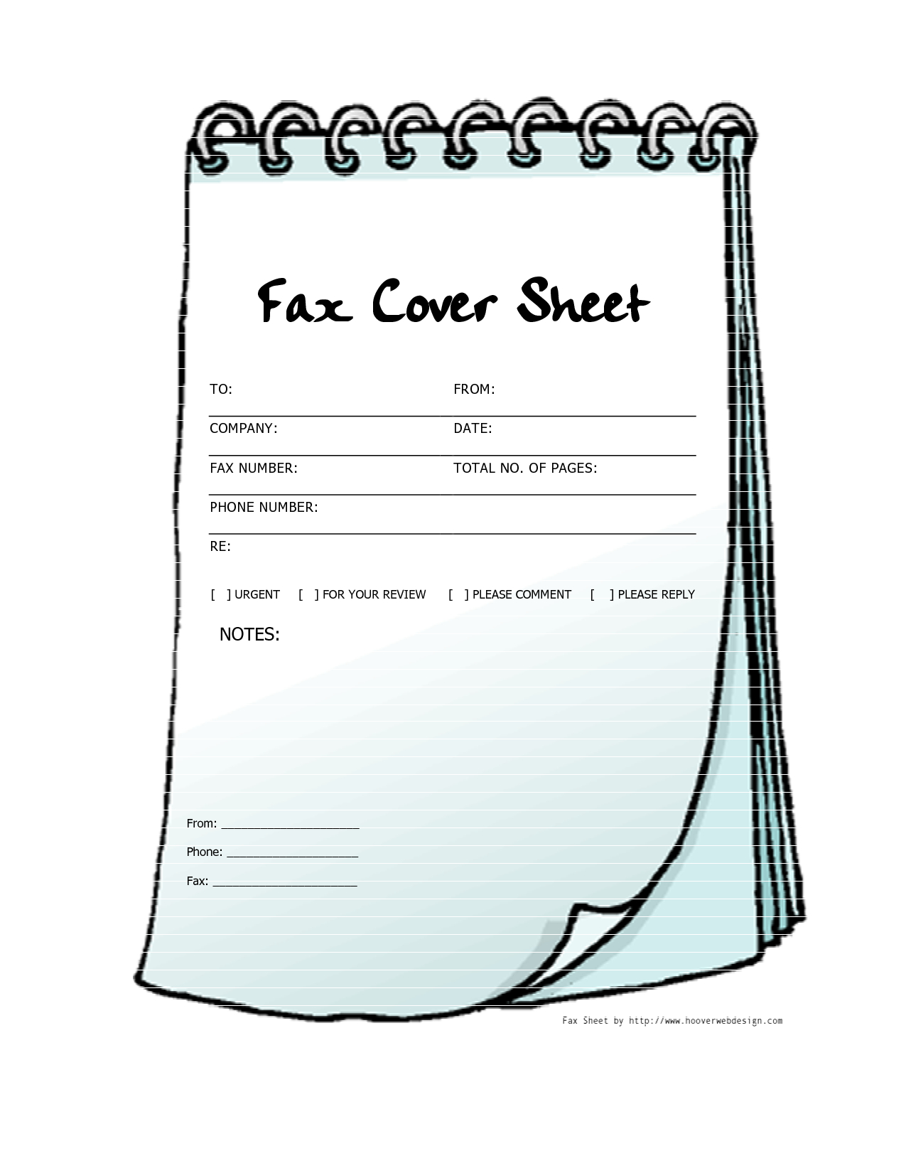 17 Cover Page Template Free Download Images – Fax Cover With Fax Template Word 2010