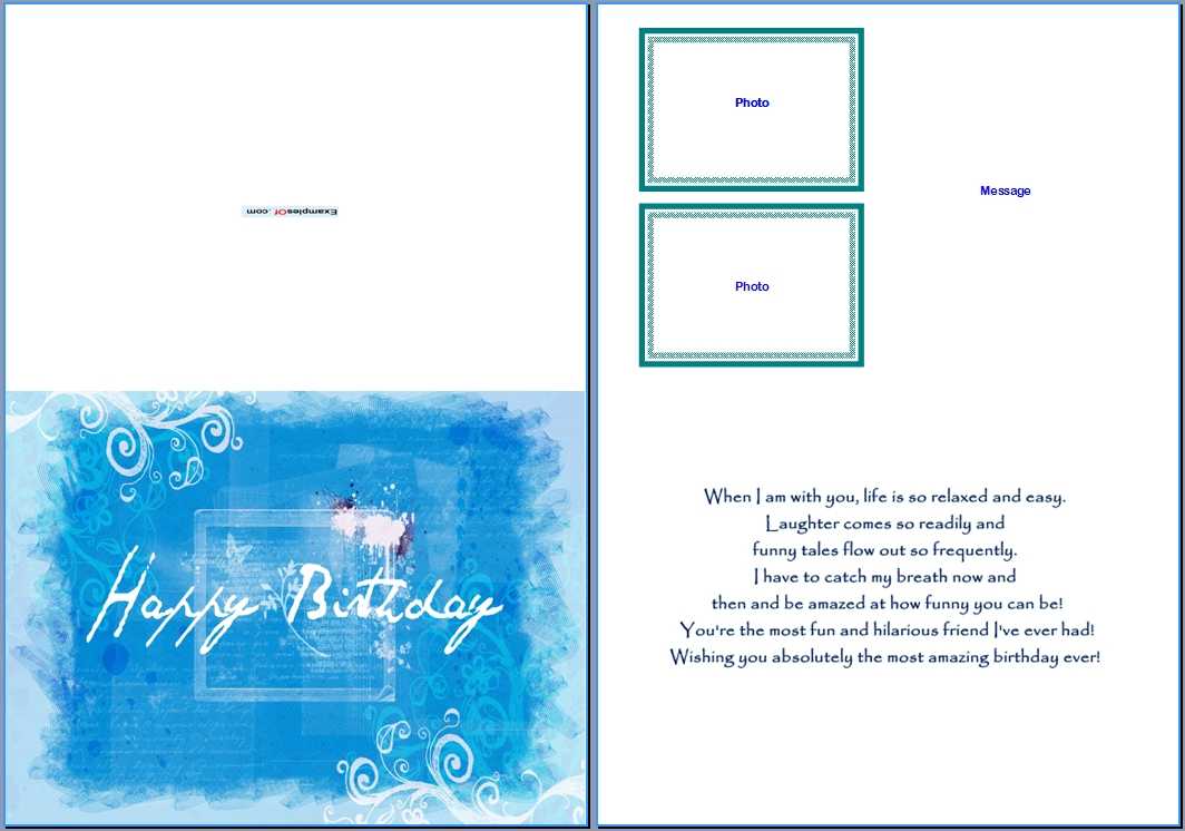 19 Birthday Card Templates For Word Images – Free Birthday Throughout Free Blank Greeting Card Templates For Word