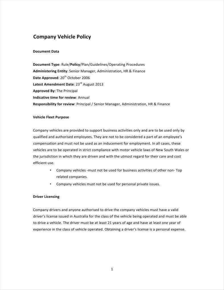 19+ Policy Templates In Word And Pdf | Free & Premium Templates With Memo Template Word 2013