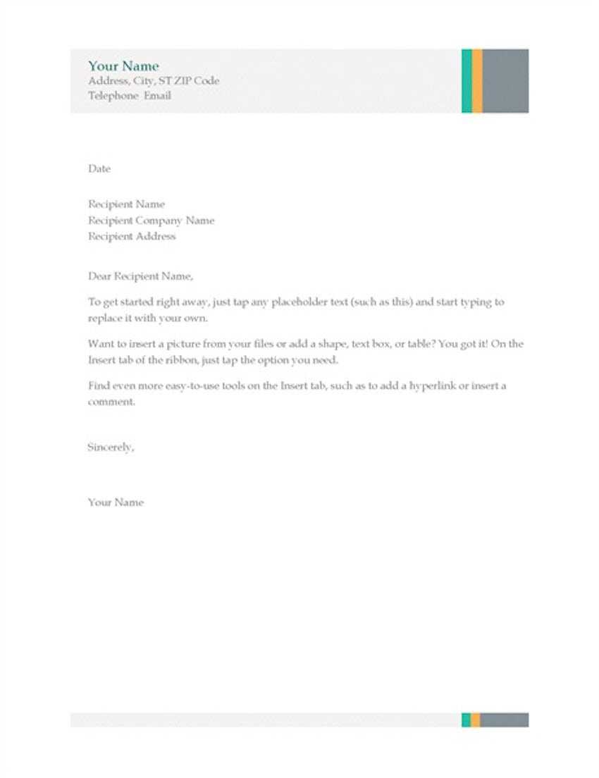 20 Best Free Microsoft Word Corporate Letterhead Templates For Headed Letter Template Word