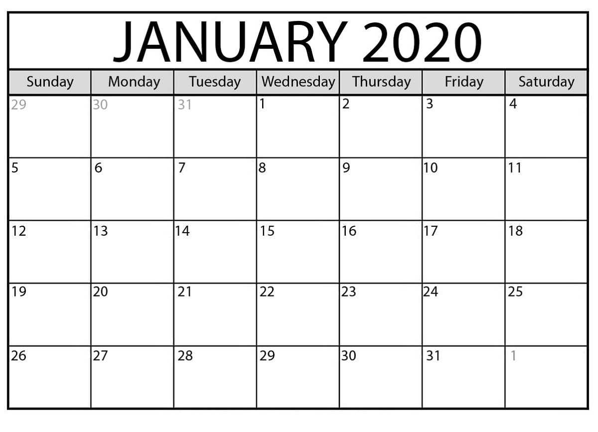 2020 Calendar Template For Kids Big Fonts | Calendar Shelter Within Blank Calendar Template For Kids