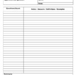 2020 Cornell Notes Template – Fillable, Printable Pdf Inside Cornell Note Template Word