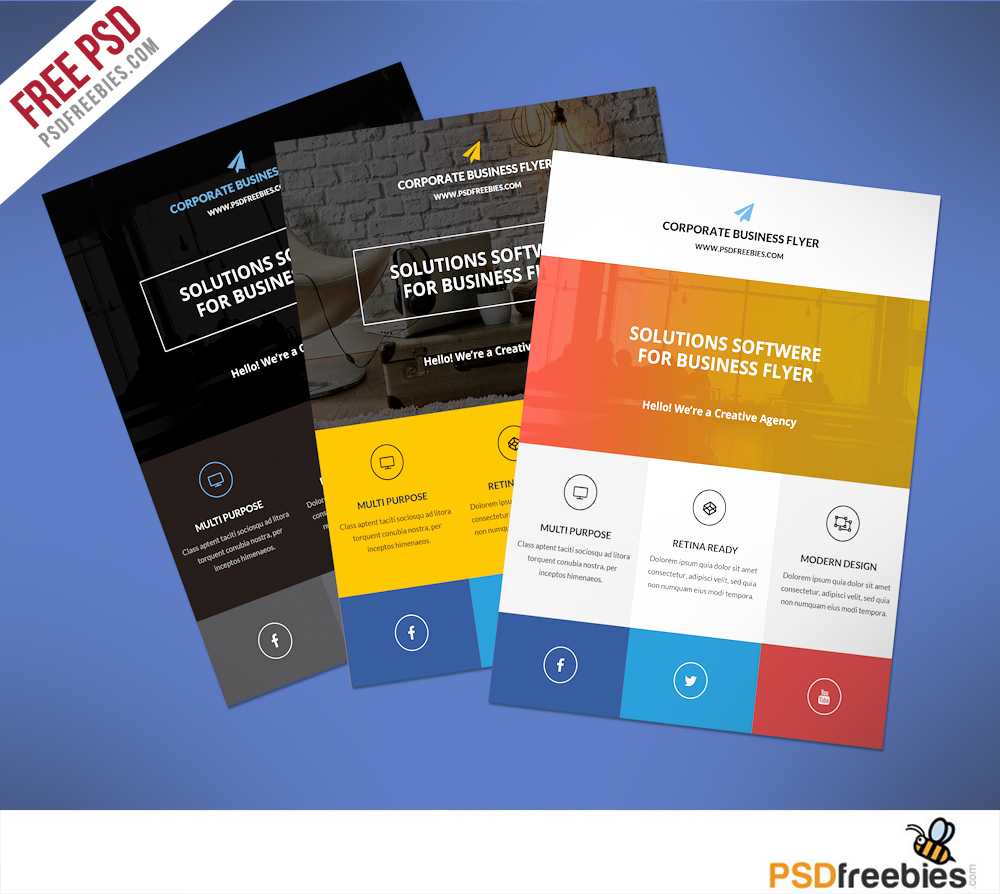 23+ Best Free Business Flyer Psd Templates 2019 Pertaining To Free Business Flyer Templates For Microsoft Word