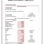 23 Editable Bank Statement Templates [Free] ᐅ Templatelab Throughout Blank Bank Statement Template Download