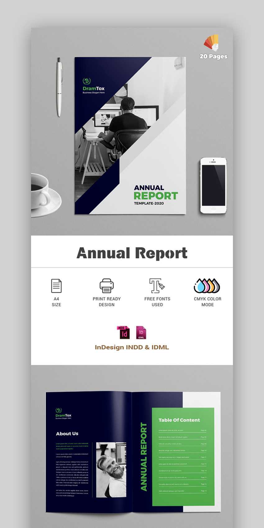25+ Best Annual Report Templates – With Creative Indesign With Annual Report Template Word Free Download