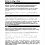 26+ Policy Template Samples – Free Pdf, Word Format Download Pertaining To Data Quality Assessment Report Template