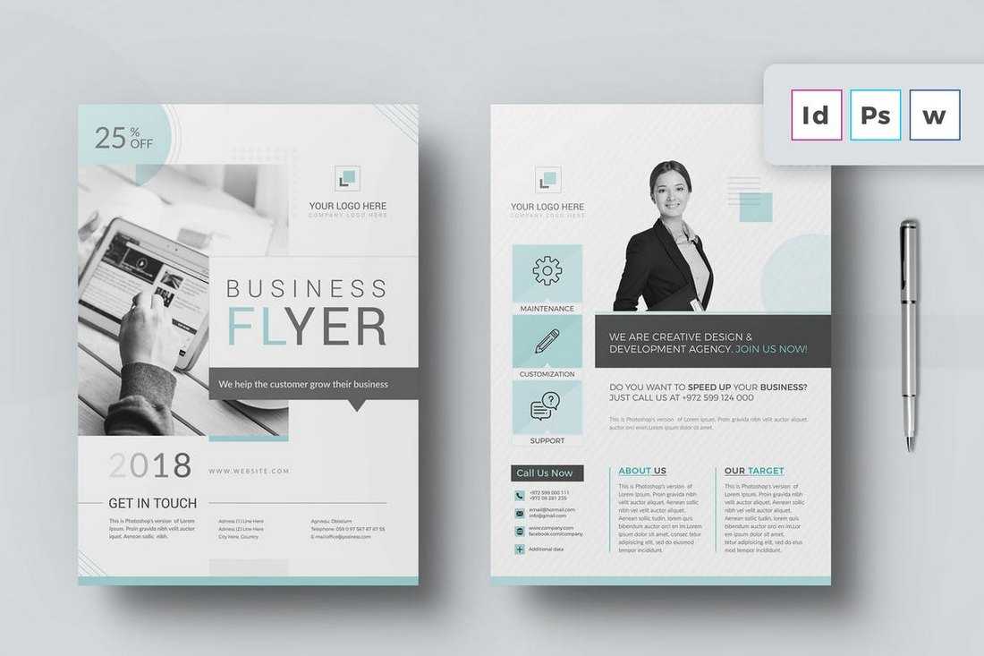 30+ Best Microsoft Word Brochure Templates – Creative Touchs In Free Business Flyer Templates For Microsoft Word