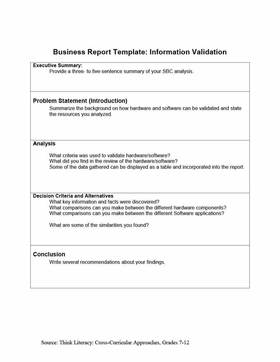 30+ Business Report Templates & Format Examples ᐅ Templatelab Inside Recommendation Report Template