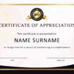 30 Free Certificate Of Appreciation Templates And Letters With Professional Certificate Templates For Word