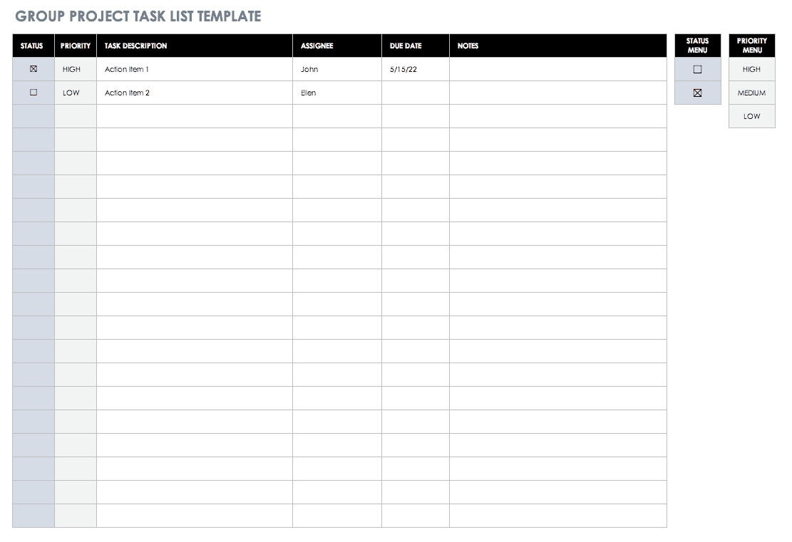 30+ Free Task And Checklist Templates | Smartsheet Throughout Daily Task List Template Word