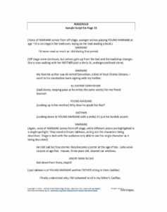 37 Creative Screenplay Templates [&amp; Screenplay Format Guide regarding Shooting Script Template Word