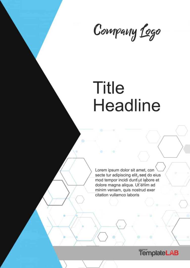Cover Page Of Report Template In Word Best Professional Templates