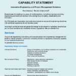 39 Effective Capability Statement Templates (+ Examples) ᐅ Intended For Capability Statement Template Word