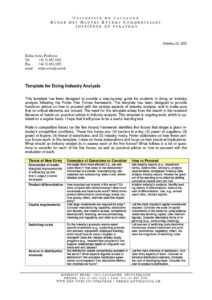 39 Free Industry Analysis Examples &amp; Templates ᐅ Templatelab throughout Industry Analysis Report Template