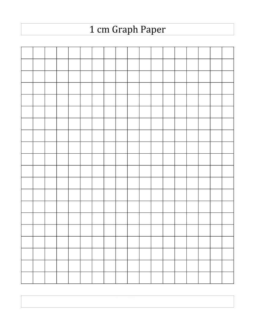 4+ Free Printable 1 (Cm) Centimeter Graph Paper | 1 Cm Grid With Graph Paper Template For Word