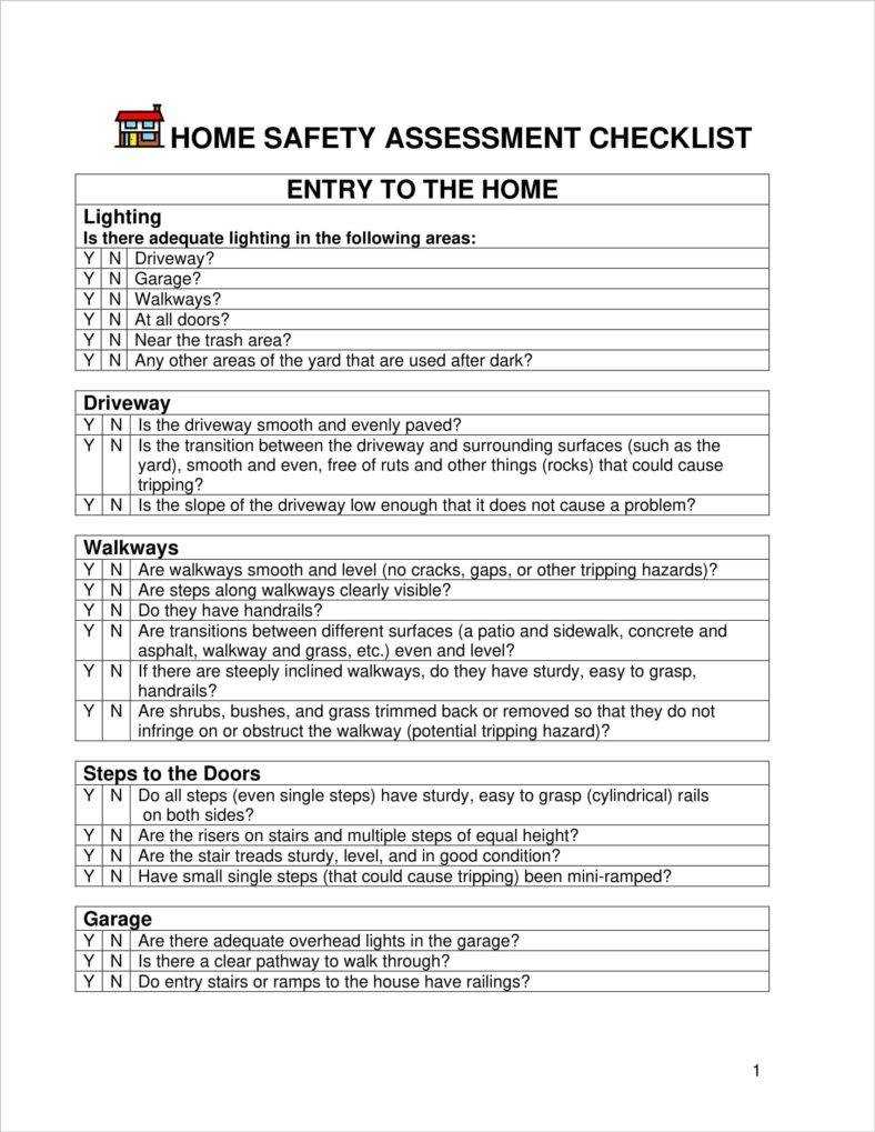 4+ Home Safety Assessment Templates – Pdf, Doc | Free For Safety Analysis Report Template