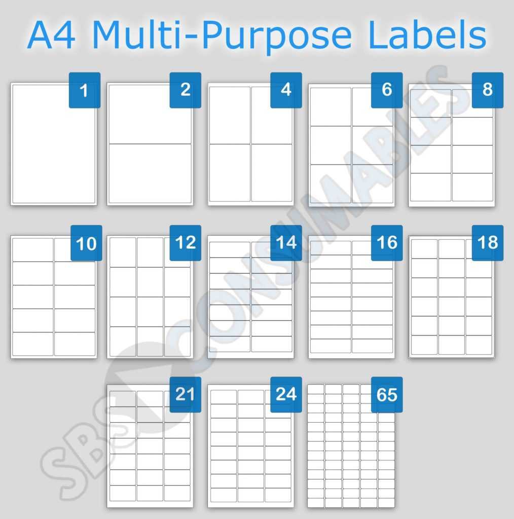 4 Labels Per Sheet Template And Printable White Sticky Intended For Labels 8 Per Sheet Template Word