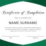 40 Fantastic Certificate Of Completion Templates [Word For Training Certificate Template Word Format