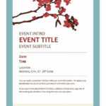40+ Free Event Program Templates / Designs – Template Archive Intended For Free Event Program Templates Word