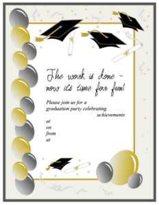 40+ Free Graduation Invitation Templates ᐅ Templatelab pertaining to Graduation Party Invitation Templates Free Word