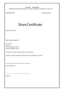 40+ Free Stock Certificate Templates (Word, Pdf) ᐅ Templatelab in Blank Share Certificate Template Free