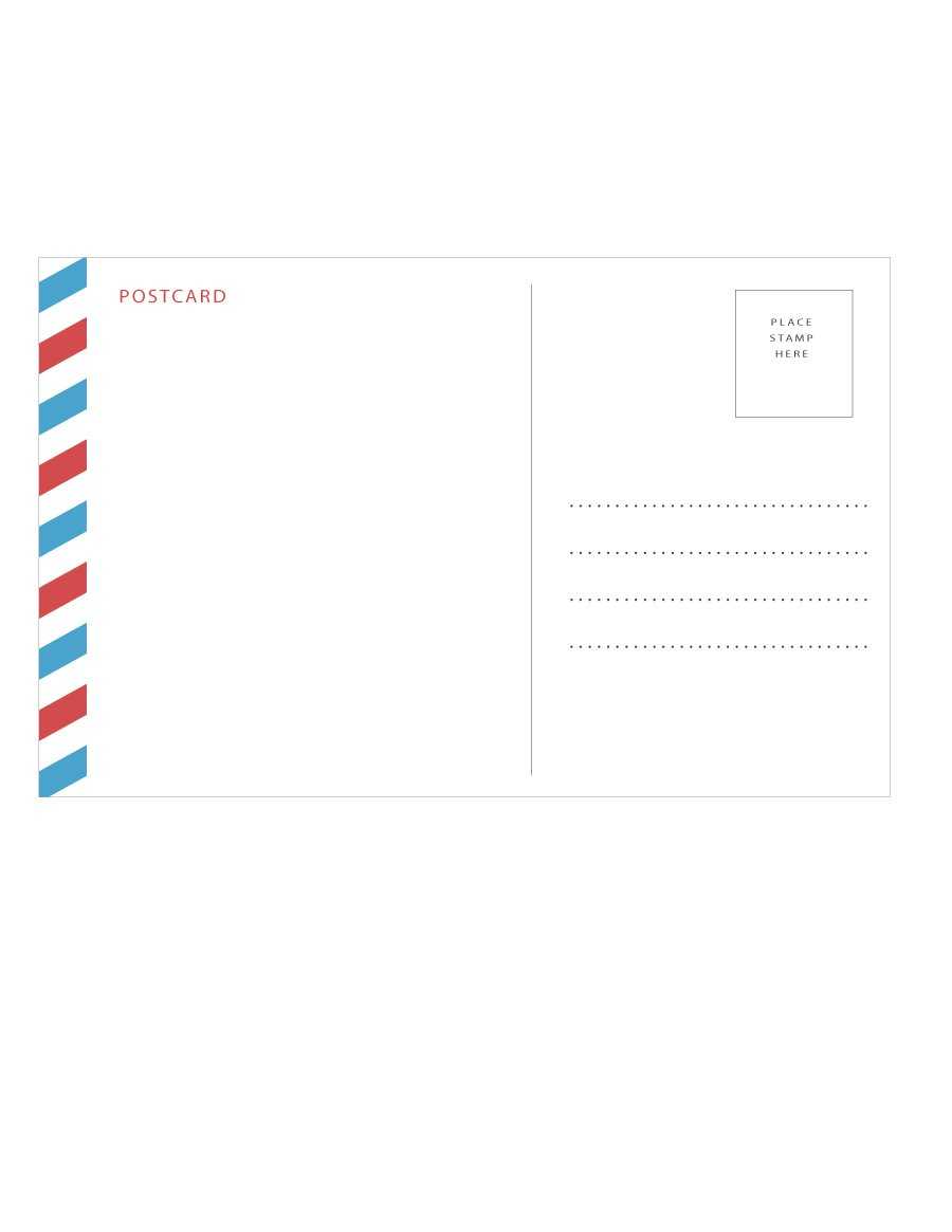 40+ Great Postcard Templates & Designs [Word + Pdf] ᐅ In Free Blank Postcard Template For Word