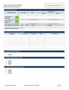 40+ Project Status Report Templates [Word, Excel, Ppt] ᐅ with regard to Weekly Progress Report Template Project Management