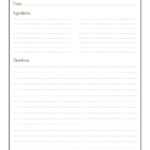 44 Perfect Cookbook Templates [+Recipe Book &amp; Recipe Cards] with regard to Full Page Recipe Template For Word