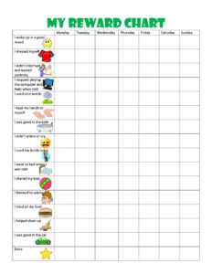 44 Printable Reward Charts For Kids (Pdf, Excel &amp; Word) in Reward Chart Template Word