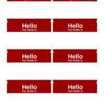 47 Free Name Tag + Badge Templates ᐅ Templatelab Inside Name Tag Template Word 2010