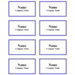 47 Free Name Tag + Badge Templates ᐅ Templatelab inside Visitor Badge Template Word