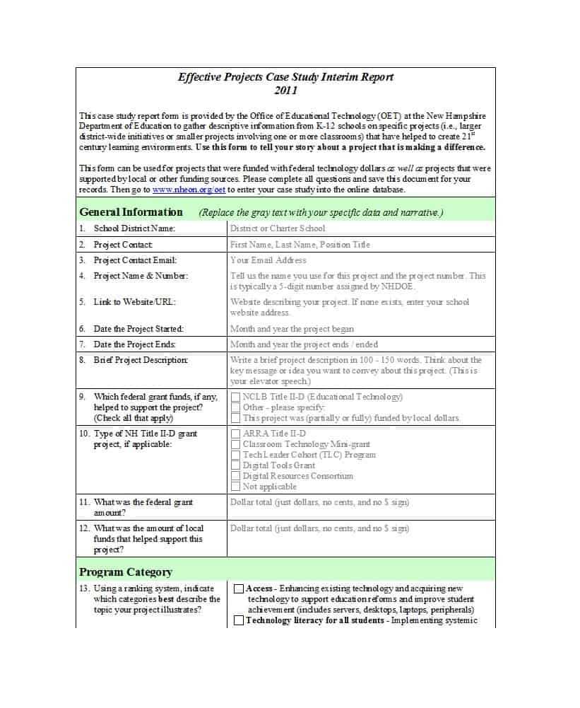 49 Free Case Study Templates ( + Case Study Format Examples + ) Intended For Case Report Form Template