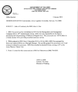 5+ Army Memorandum Templates - Word Excel Templates within Army Memorandum Template Word