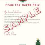 5 Letter To Santa Template Printables (Downloadable Pdf) Inside Blank Letter From Santa Template