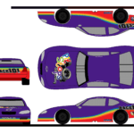 5 Steps To Create A Paint Scheme Mockup | The Colors Of The Race For Blank Race Car Templates
