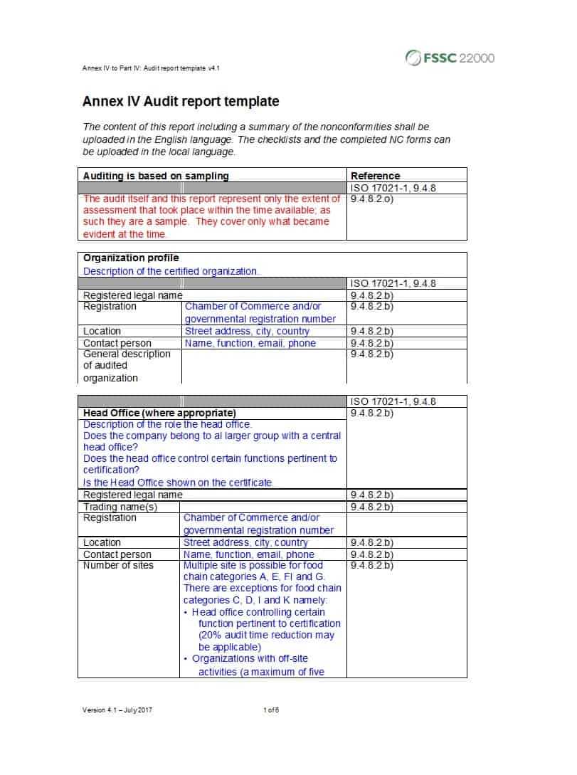 50 Free Audit Report Templates (Internal Audit Reports) ᐅ In Medical Report Template Free Downloads